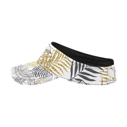 Gold Glitter Tropical Palm Leaves Unisex Sun Visor