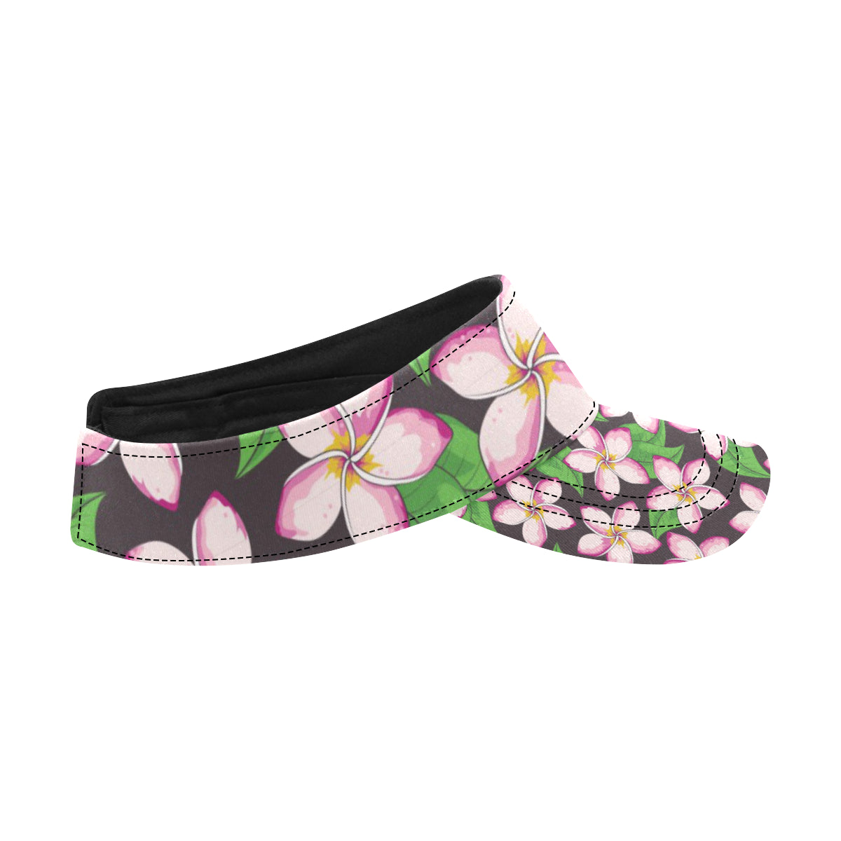 Pink Plumeria Pattern Print Design PM019 Unisex Sun Visor