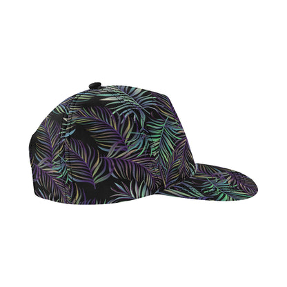 Tropical Palm Leaves Pattern Brightness Snapback Cap