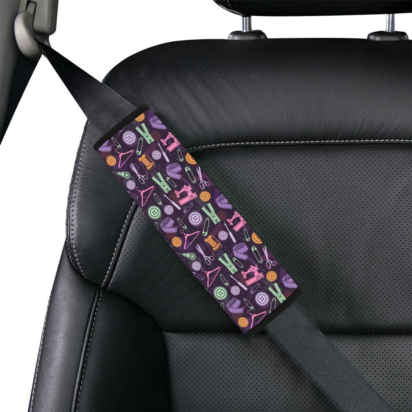 Sewing Equipment Print Design LKS306 Car Seat Belt Cover