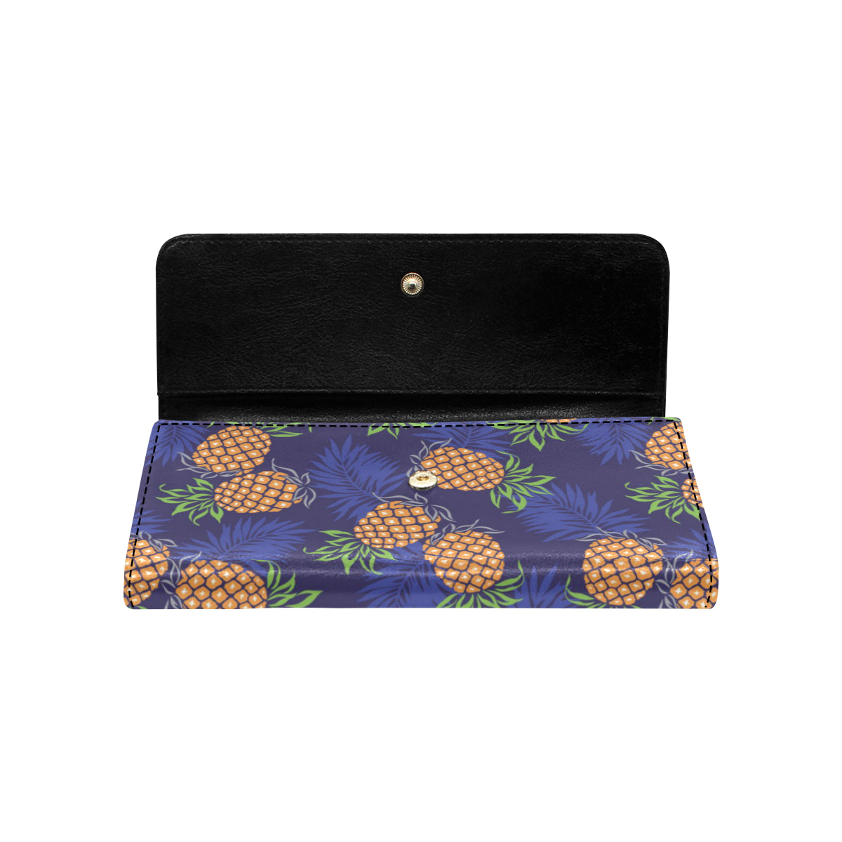 Pineapple Pattern Print Design PP02 Women's Trifold Wallet