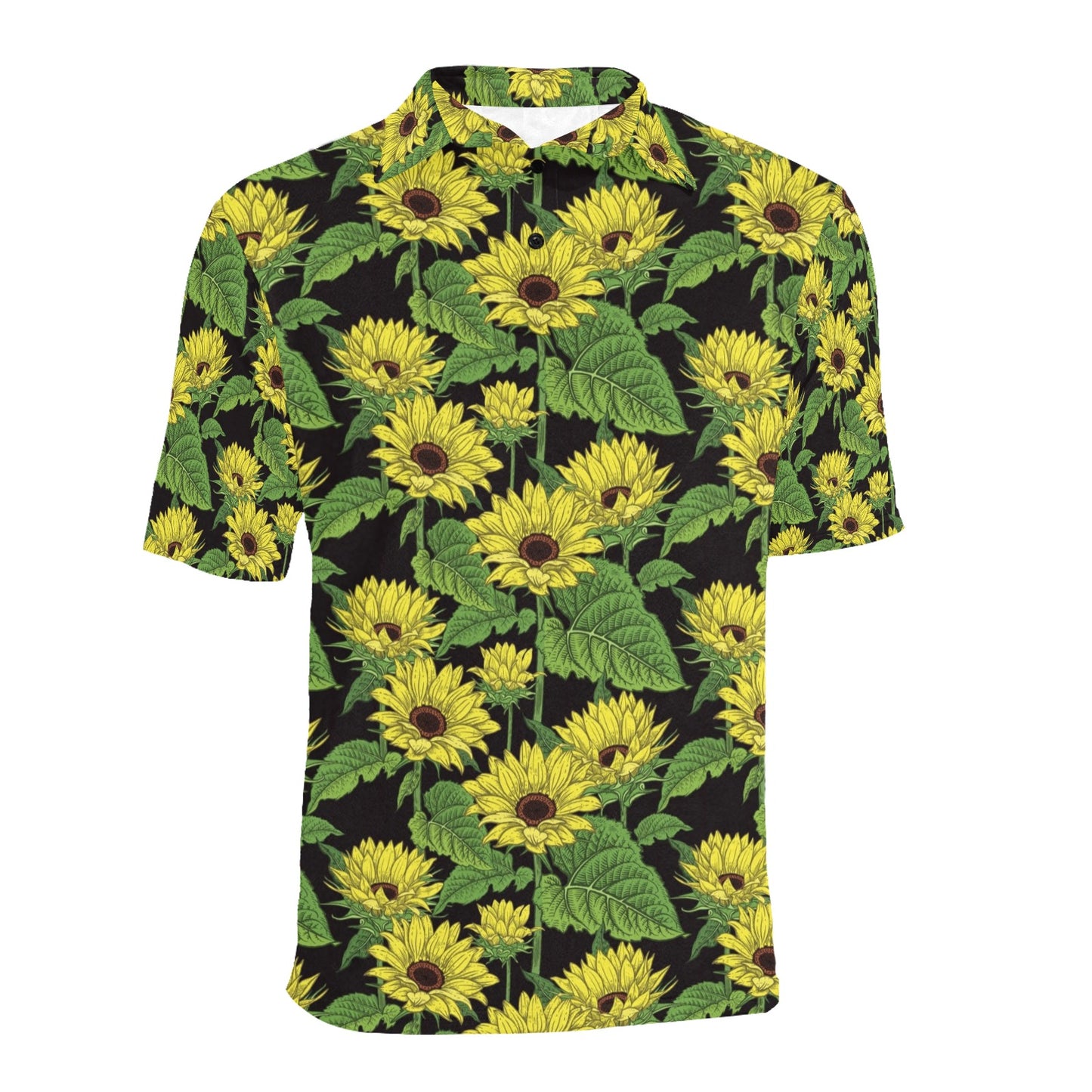 Sunflower Print Design LKS3010 Men Polo Shirt
