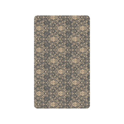 Damask Elegant Luxury Print Pattern Rubber Doormat
