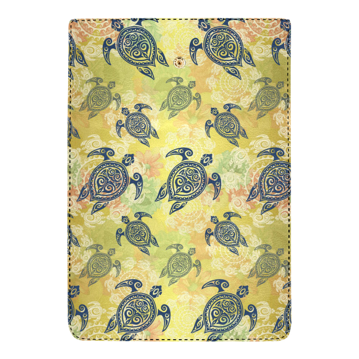 Hawaiian Turtle Tribal Design Print Women's Trifold Wallet