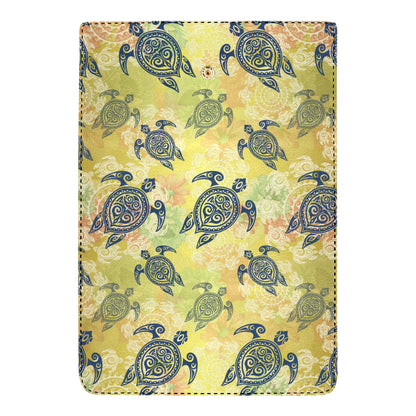 Hawaiian Turtle Tribal Design Print Women's Trifold Wallet