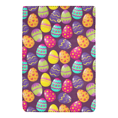 Easter Eggs Pattern Print Design RB04 Women's Trifold Wallet