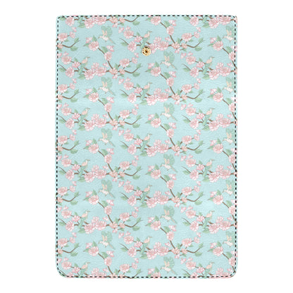Cherry Blossom Pattern Print Design 02 Women's Trifold Wallet