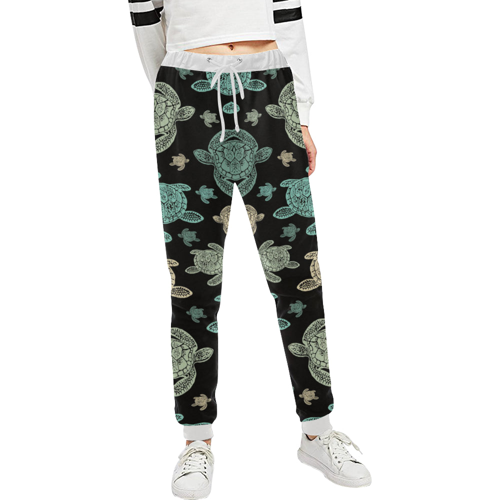 Sea Turtle Stamp Pattern Unisex Sweatpants