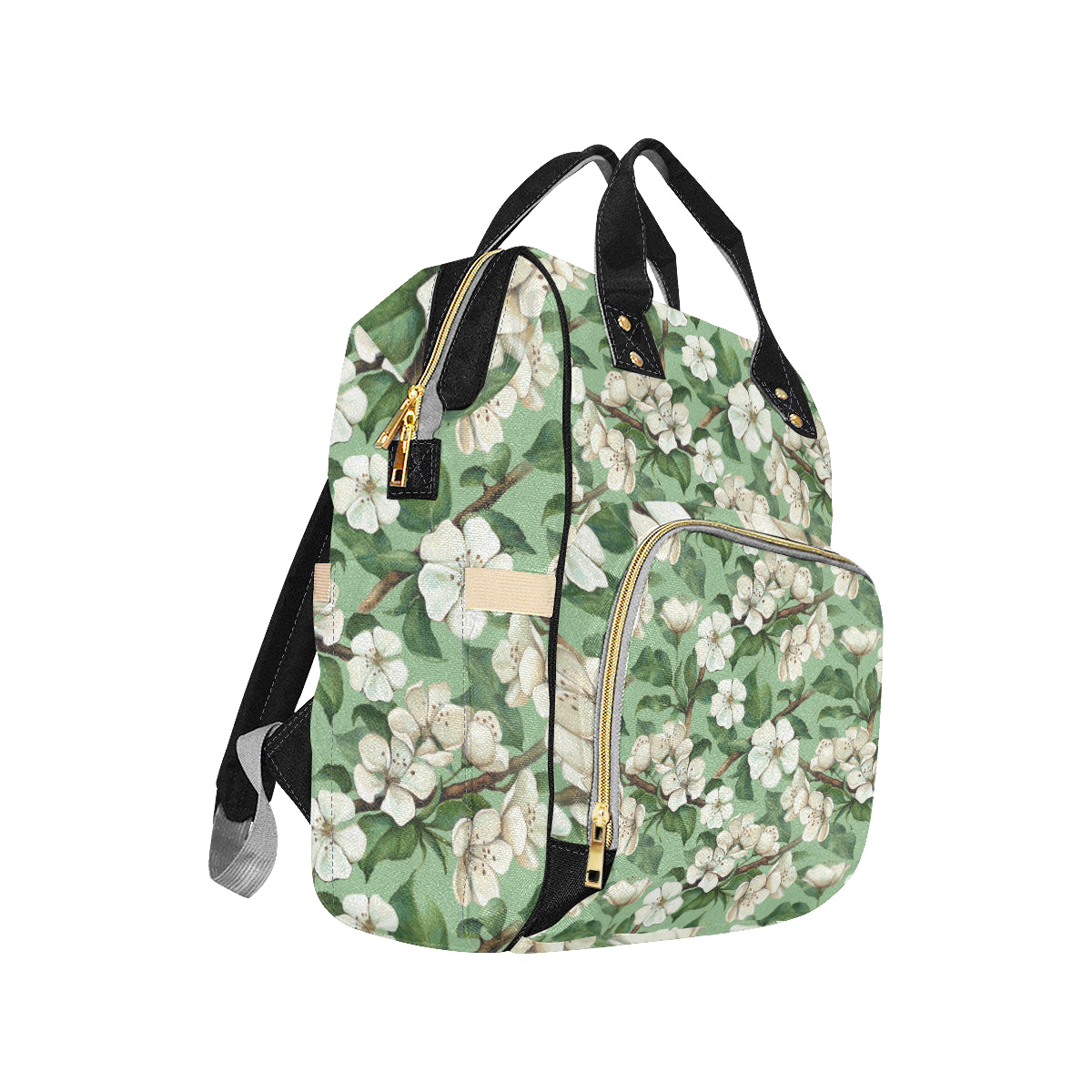 Apple blossom Pattern Print Design AB02 Diaper Bag Backpack
