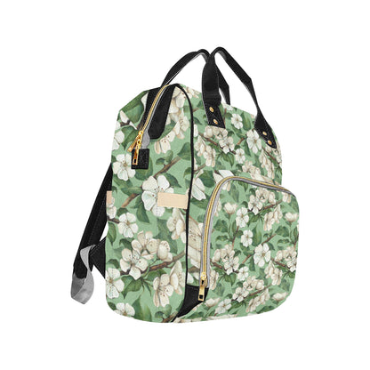 Apple blossom Pattern Print Design AB02 Diaper Bag Backpack