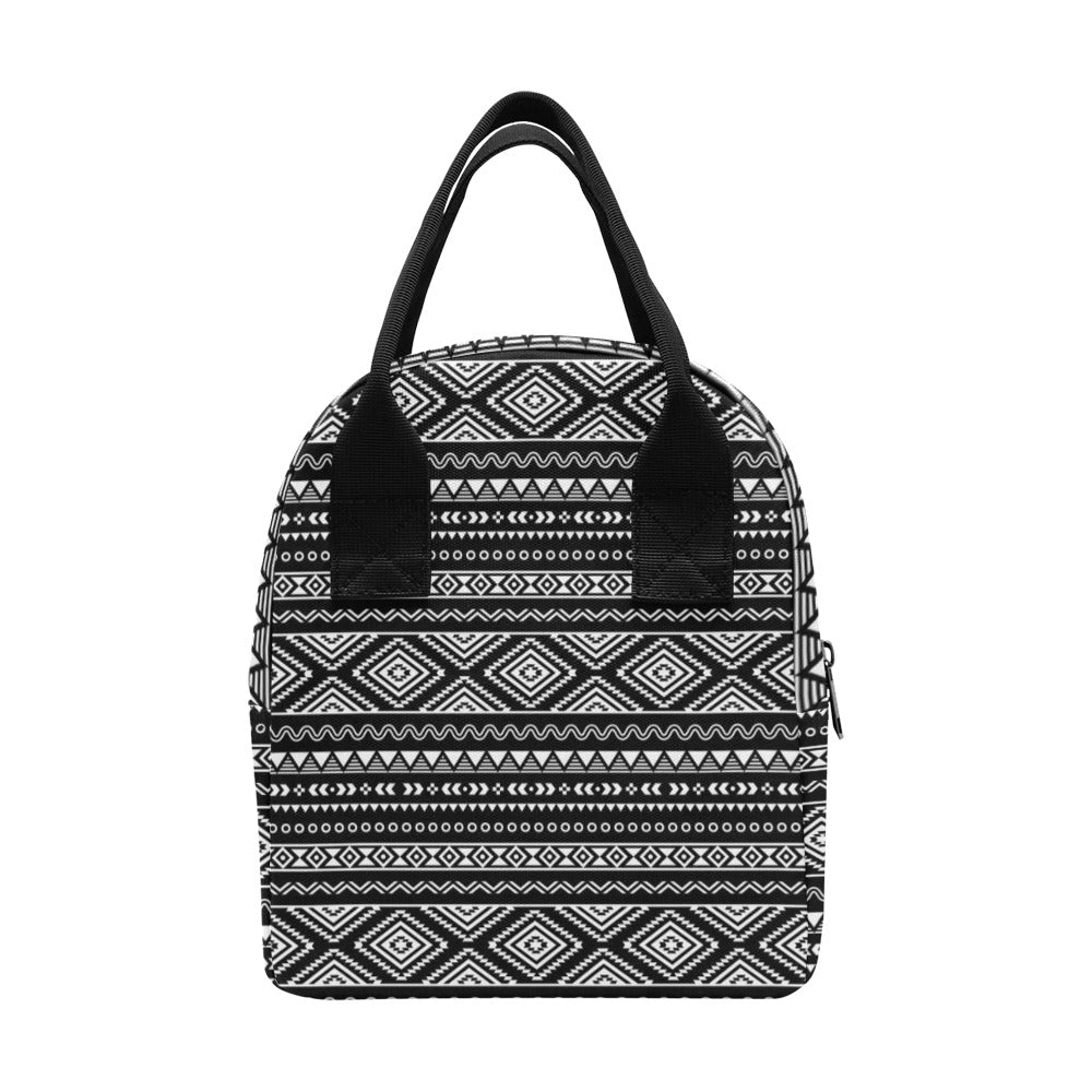 Tribal Pattern Print Design LKS301 Insulated Lunch Bag