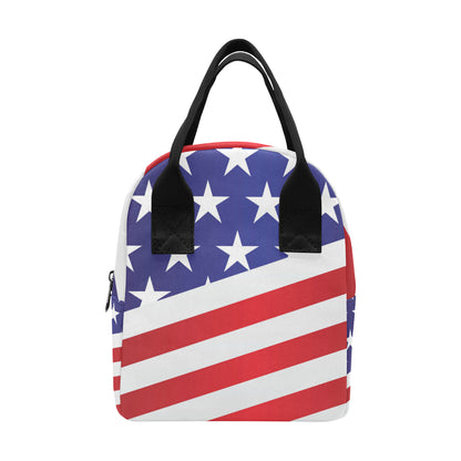 American flag Print Insulated Lunch Bag