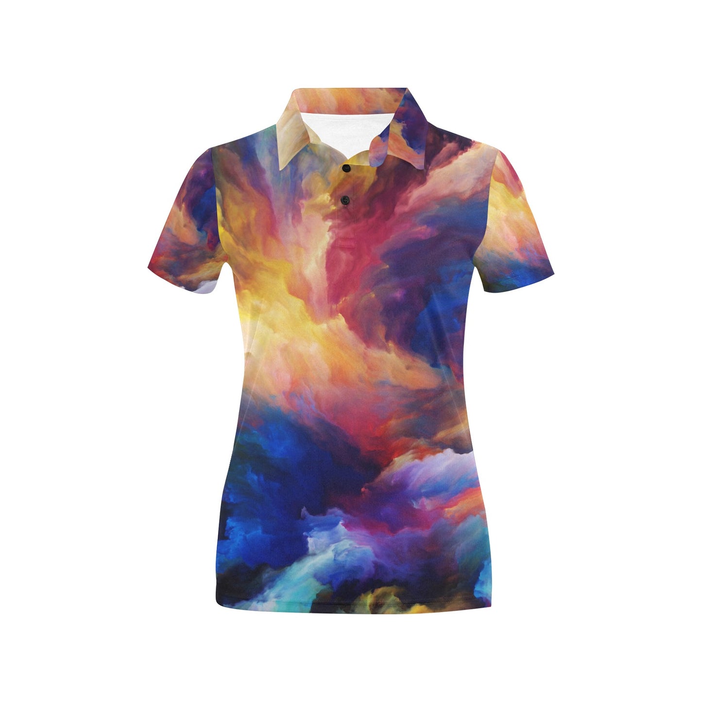 Vortex Twist Swirl Water Color Design Women's Polo Shirt