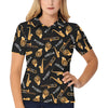 Jazz Pattern Print Design 01 Women's Polo Shirt