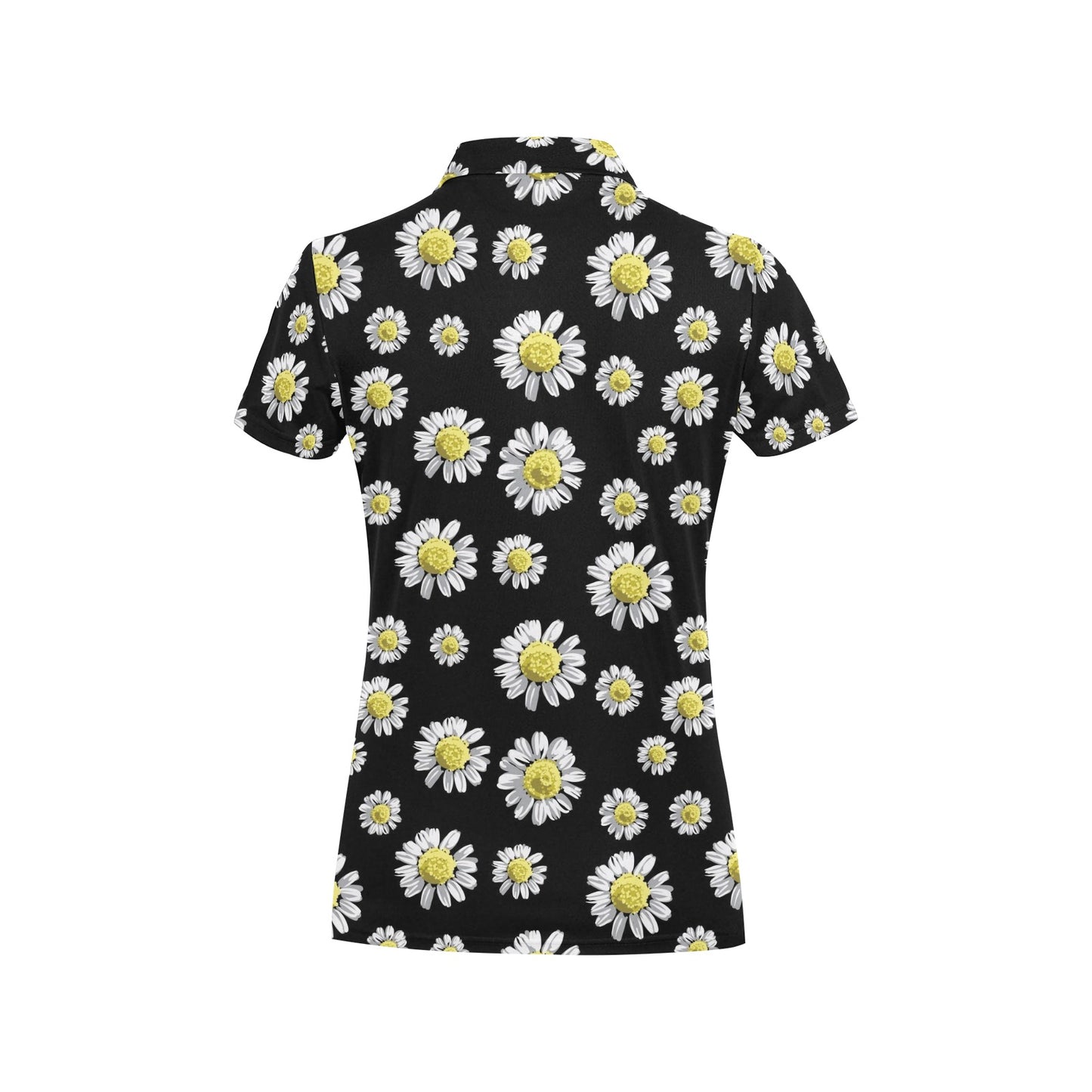 Daisy Pattern Print Design DS01 Women's Polo Shirt