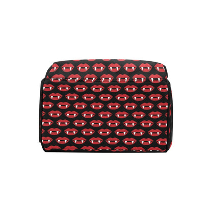Vampire Lips Print Design LKS302 Diaper Bag Backpack
