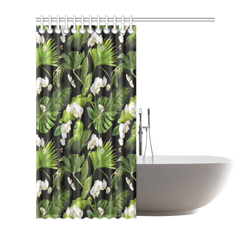 Tropical Flower Pattern Print Design TF026 Shower Curtain