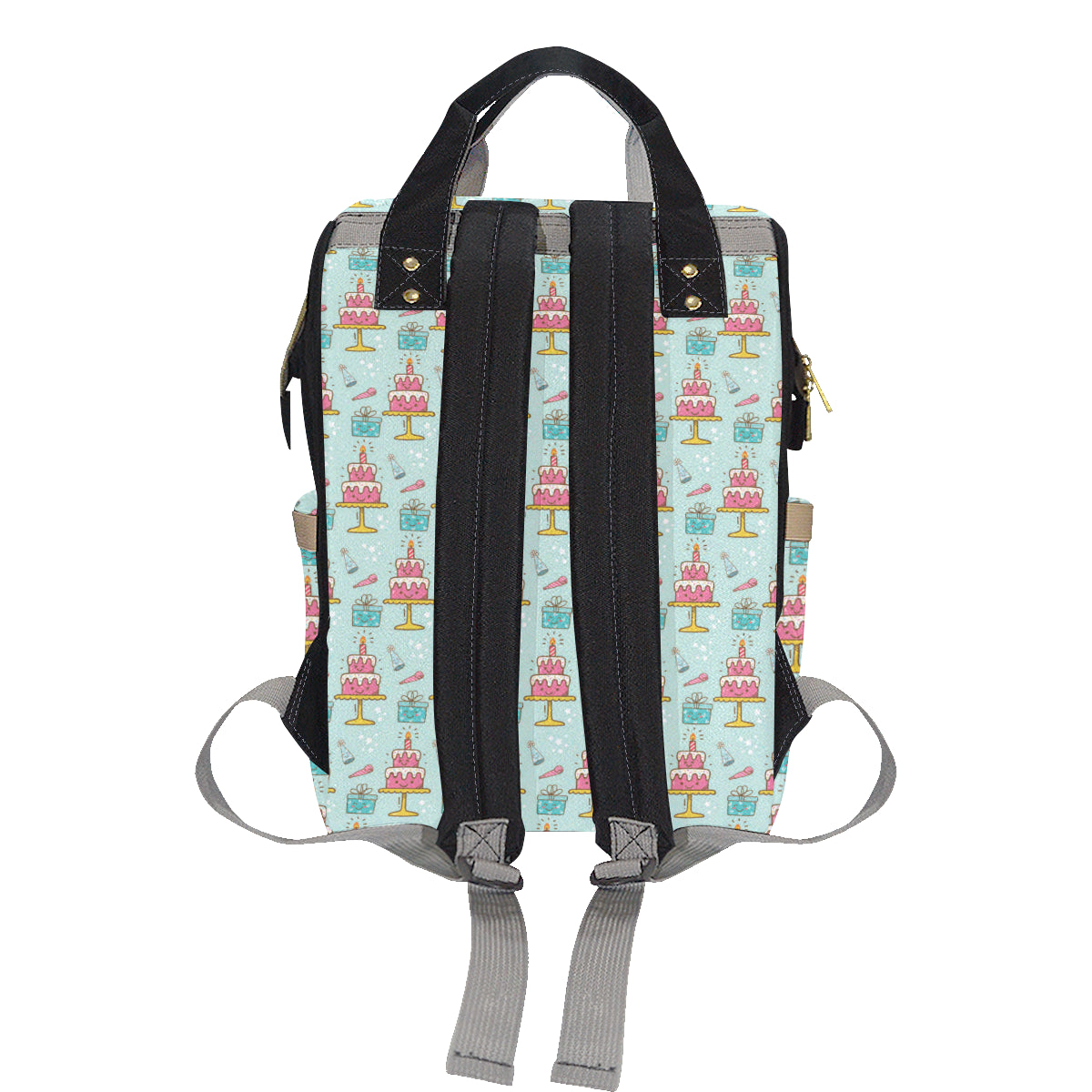 Cake Pattern Print Design 06 Diaper Bag Backpack