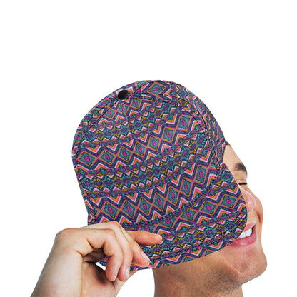 Indian Navajo Pink Themed Design Print Snapback Cap