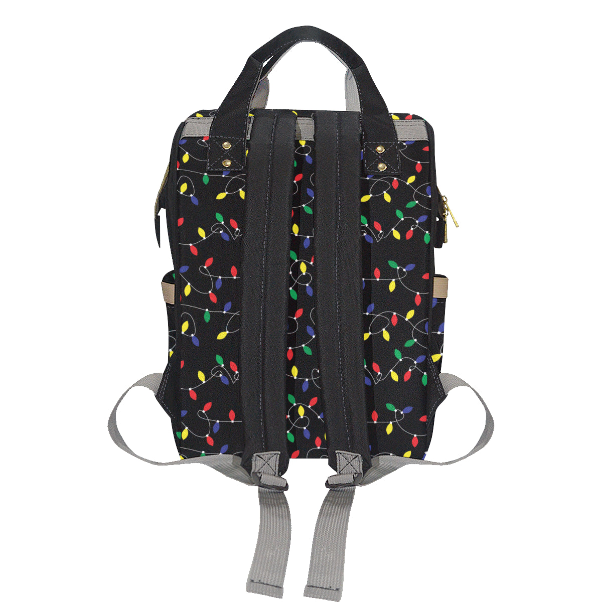 Christmas Light Pattern Print Design 04 Diaper Bag Backpack