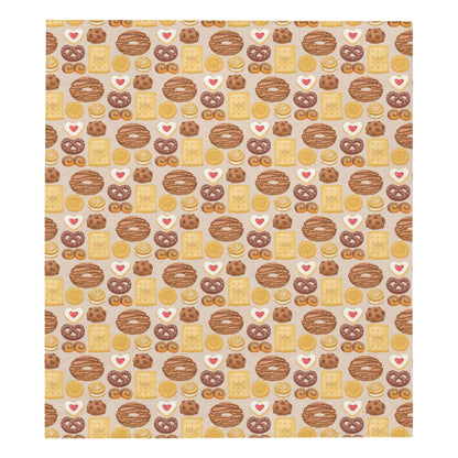 Cookie Pattern Print Design 02 Premium Quilt