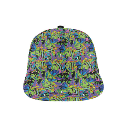Psychedelic Trippy Mushroom Themed Snapback Cap