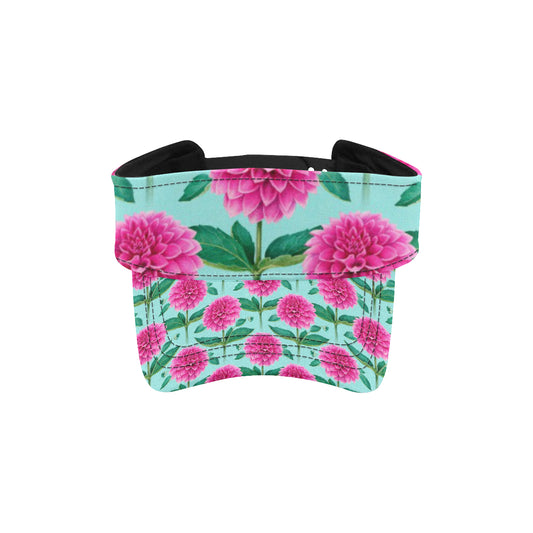 Dahlia Pattern Print Design DH08 Unisex Sun Visor