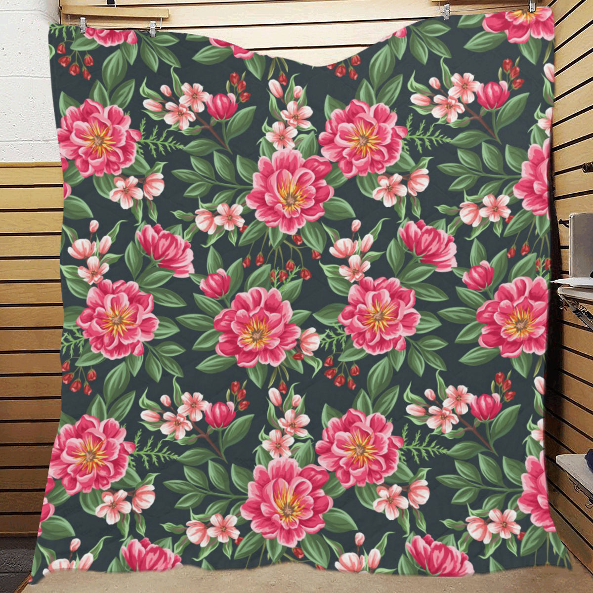 Summer Floral Pattern Print Design SF06 Premium Quilt