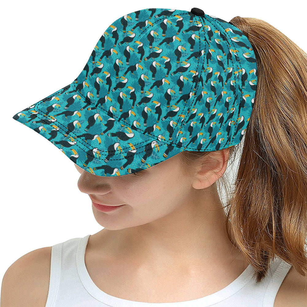 Toucan Parrot Pattern Print Snapback Cap