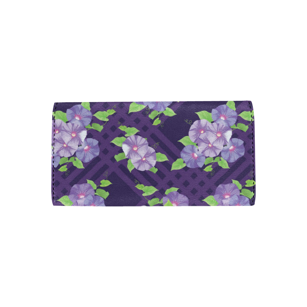 Morning Glory Pattern Print Design MG03 Women's Trifold Wallet