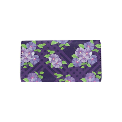 Morning Glory Pattern Print Design MG03 Women's Trifold Wallet
