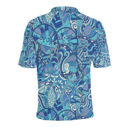 Funky Retro Pattern Print Design A02 Men Polo Shirt