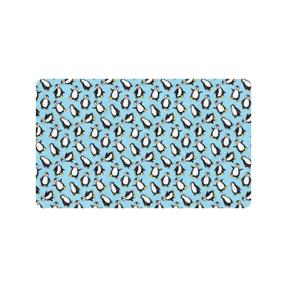Penguin Happy Print Rubber Doormat