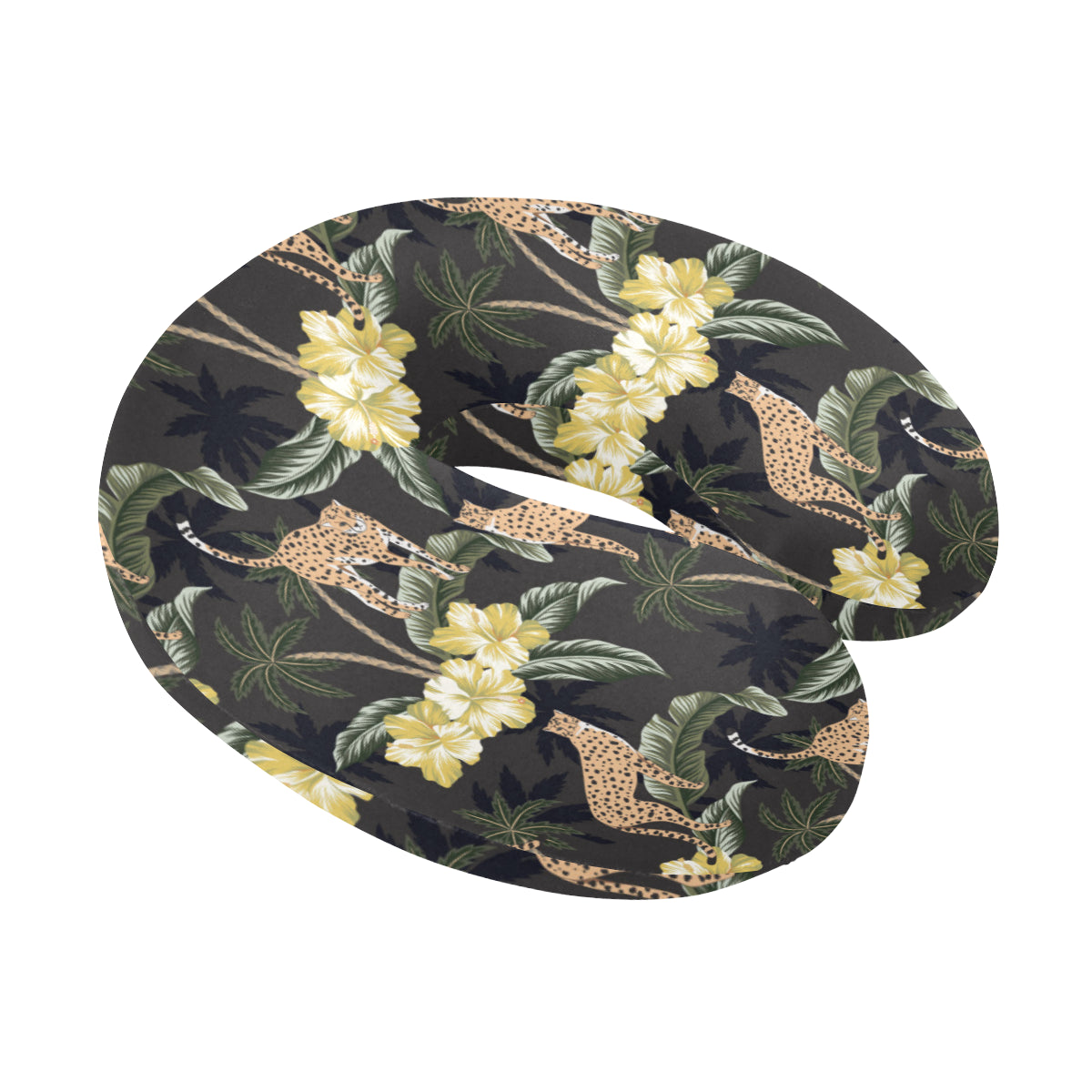 Cheetah Pattern Print Design 04 U-Shaped Travel Neck Pillow