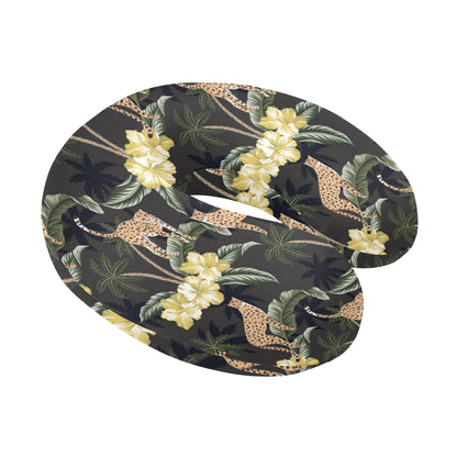 Cheetah Pattern Print Design 04 U-Shaped Travel Neck Pillow