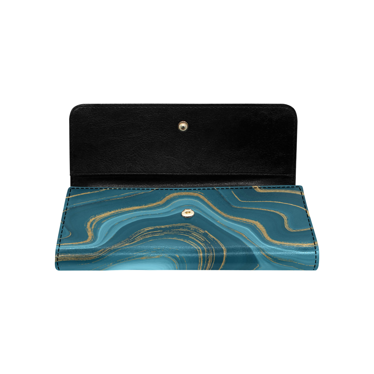 Liquid Pattern Print Design 04 Women's Trifold Wallet