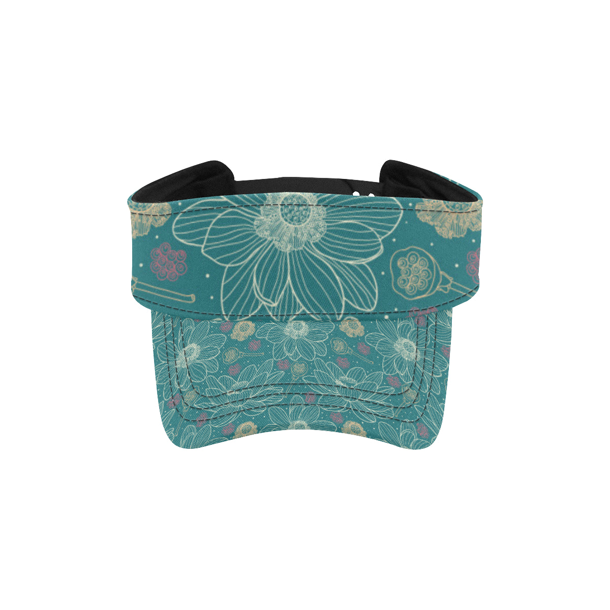 Lotus Pattern Print Design 01 Unisex Sun Visor