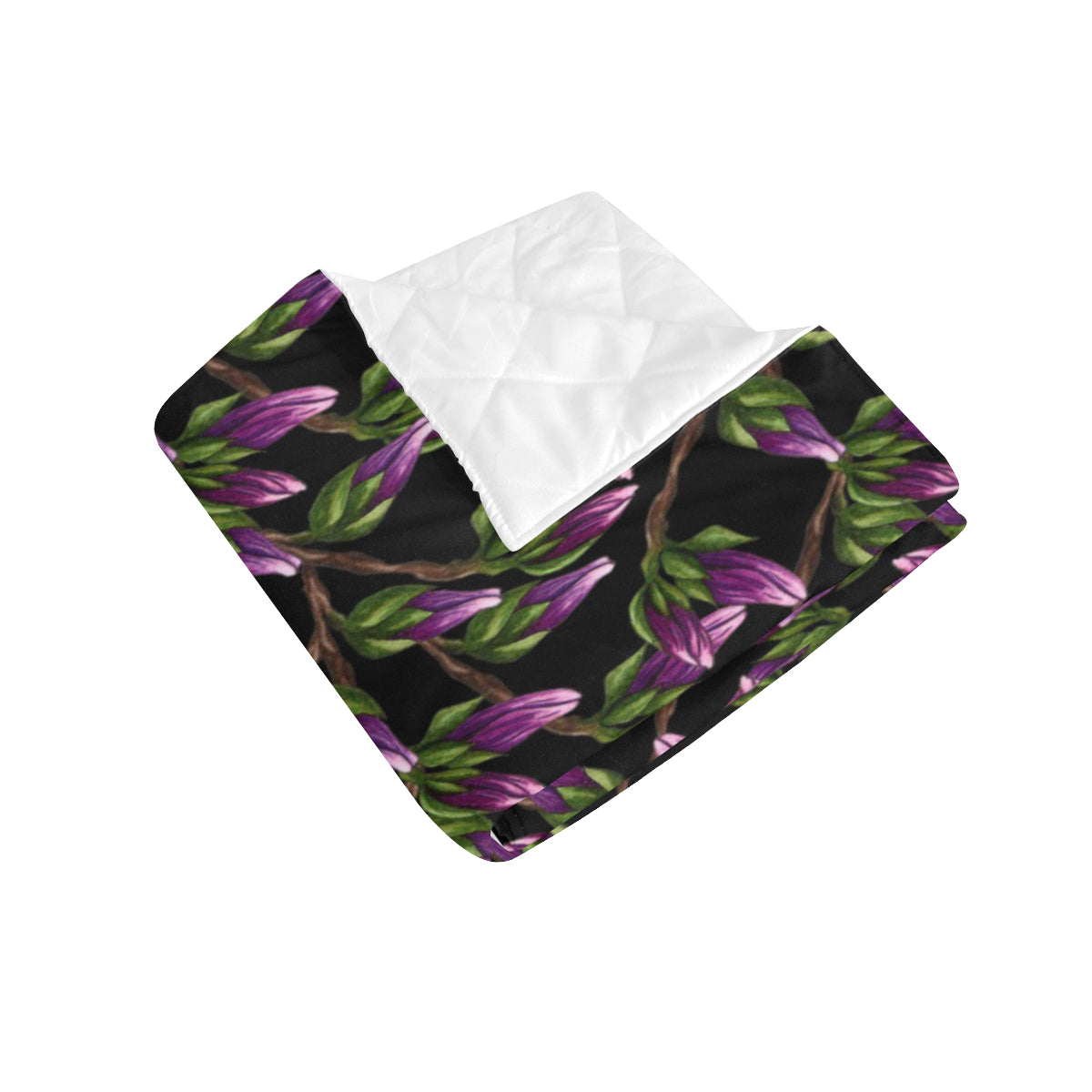Magnolia Pattern Print Design MAG010 Premium Quilt