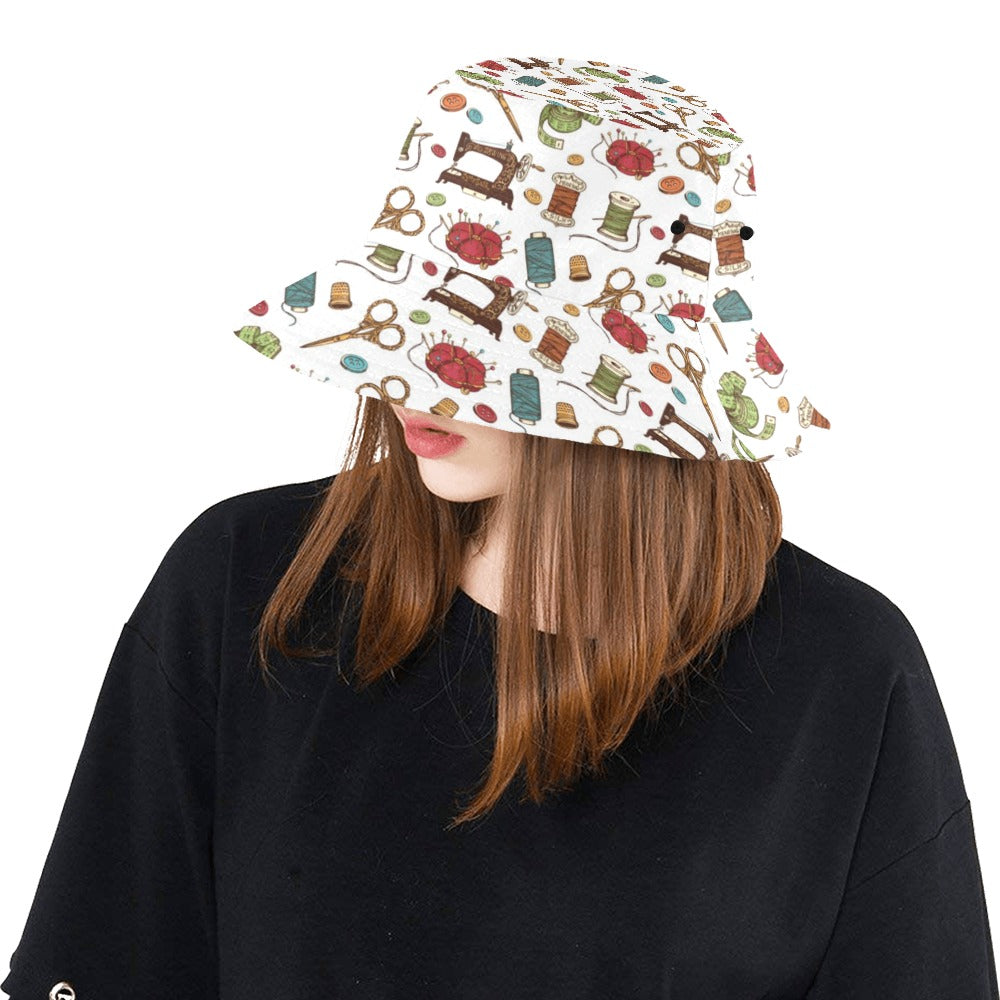 Sewing Equipment Print Design LKS304 Unisex Bucket Hat