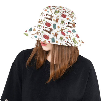 Sewing Equipment Print Design LKS304 Unisex Bucket Hat