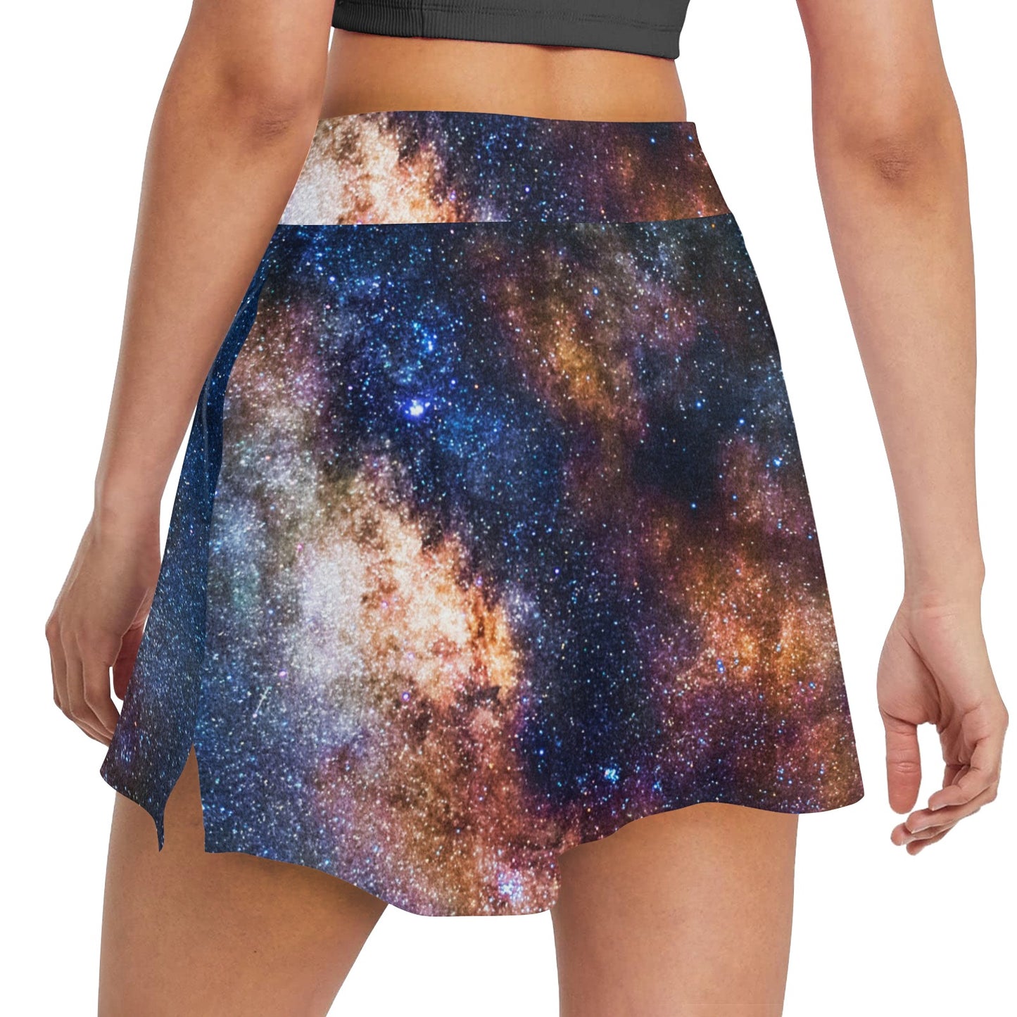 Celestial Milky way Galaxy 17" Golf & Pickleball Skort with Pockets