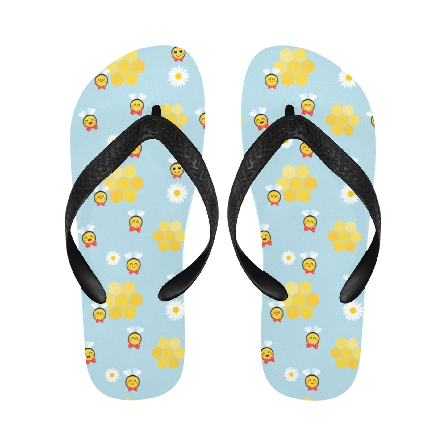 Bee Cute Print Design LKS304 Flip Flops