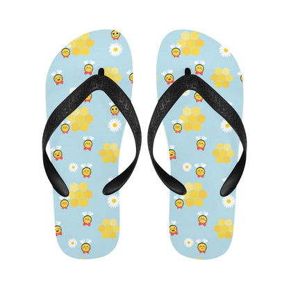 Bee Cute Print Design LKS304 Flip Flops