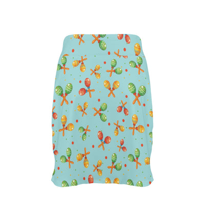 Maracas Print Design LKS402 17" Golf & Pickleball Skort with Pockets