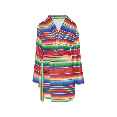 Serape Print Design LKS304 Women's Fleece Robe