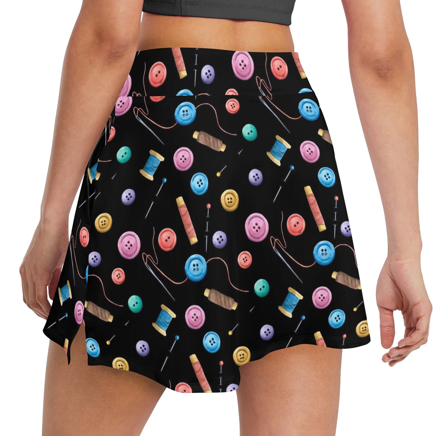 Sewing Print Design LKS309 17" Golf & Pickleball Skort with Pockets