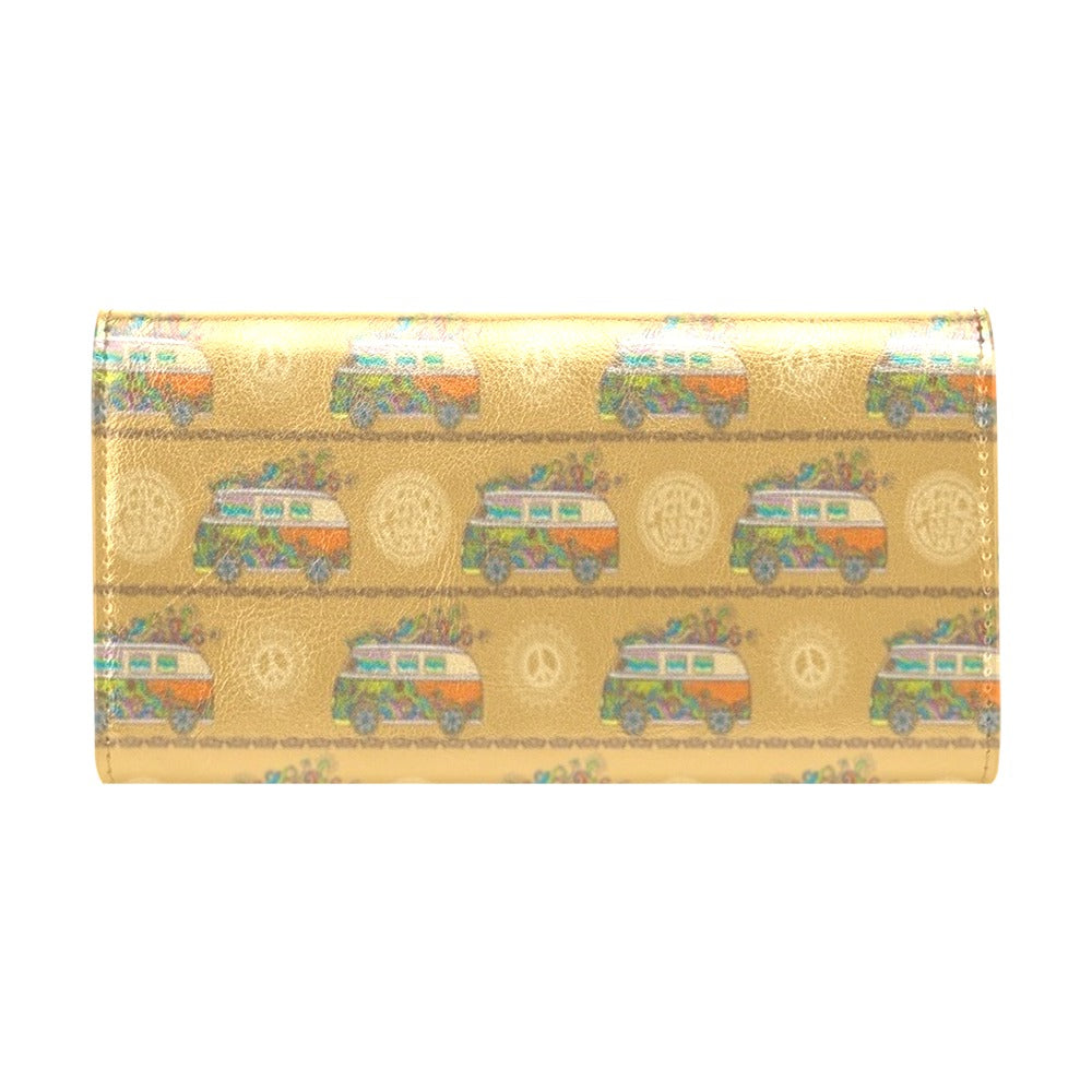 Hippie Van Print Design LKS304 Women's Trifold Wallet