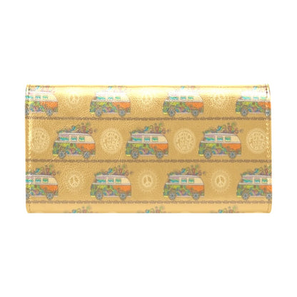 Hippie Van Print Design LKS304 Women's Trifold Wallet