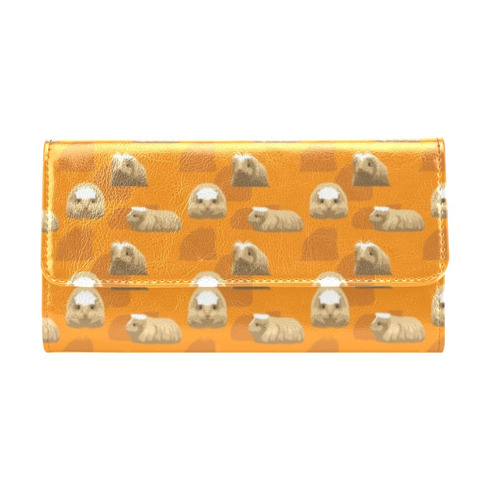 Guinea Pig Print Design LKS403 Women's Trifold Wallet