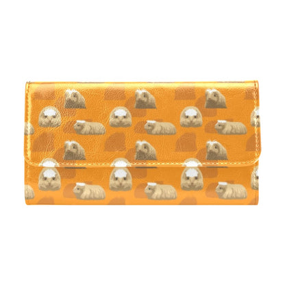 Guinea Pig Print Design LKS403 Women's Trifold Wallet